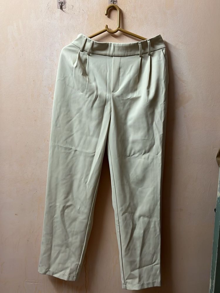 Stylish Beige Cropped Pants