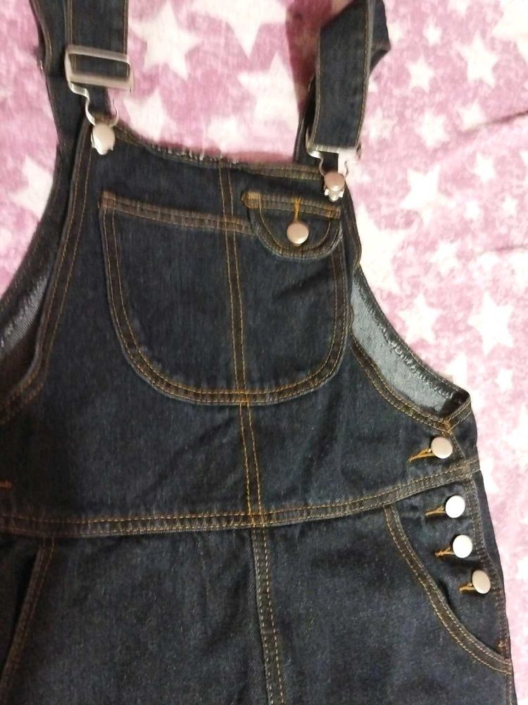 Dark Wash Denim Overalls