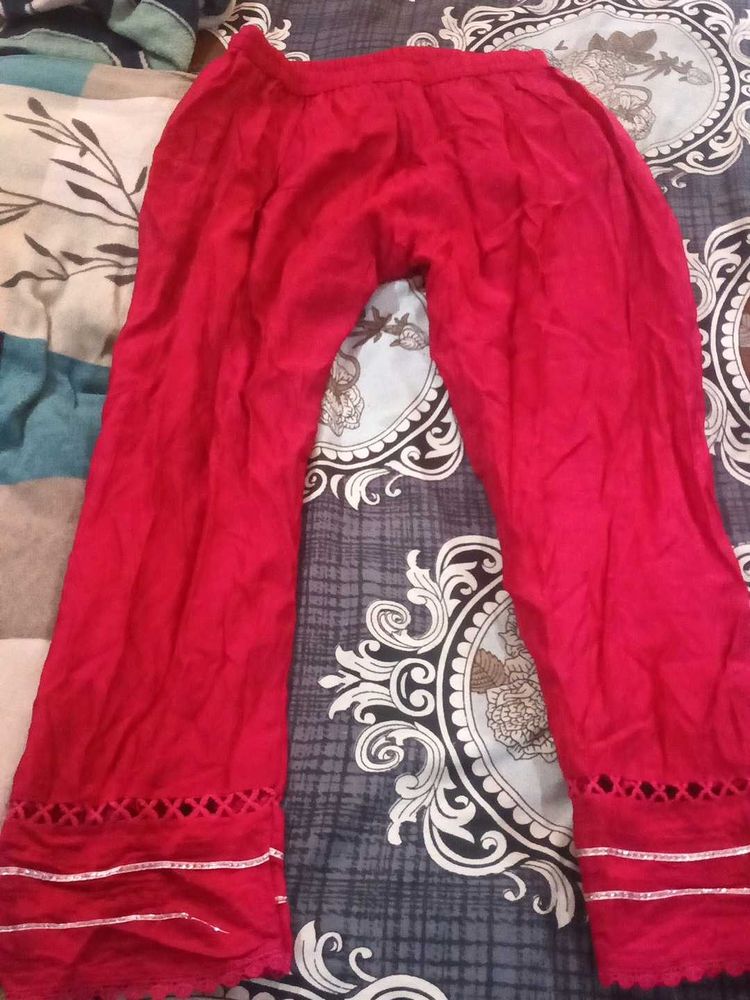 Red Palazzo Pants