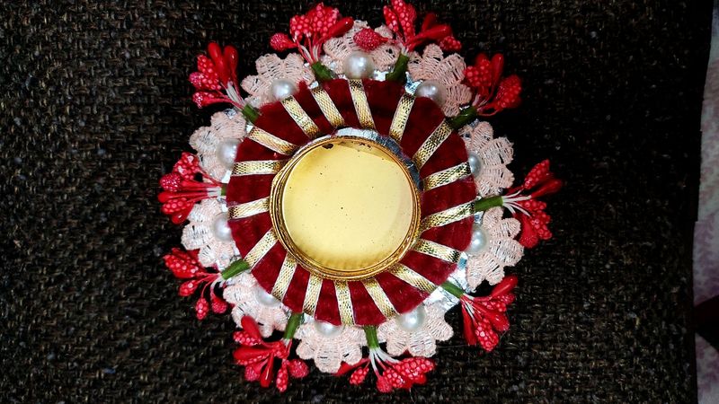 Beautiful Handmade Rangoli Diya