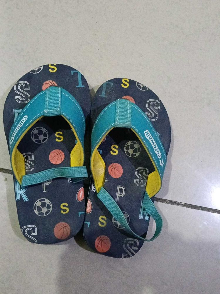 CuteWalk Kids' Blue Flip-Flops(18-24 months)