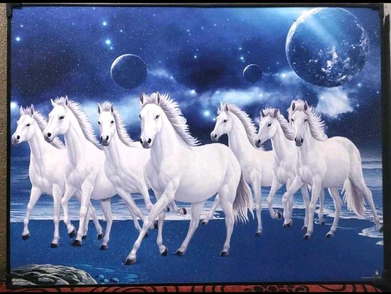 Majestic White Horses Art Print