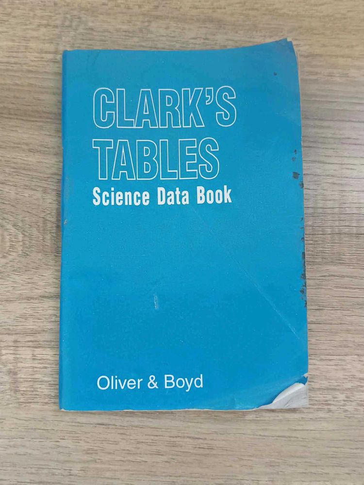CLARK'S TABLE SCIENCE DATA BOOK