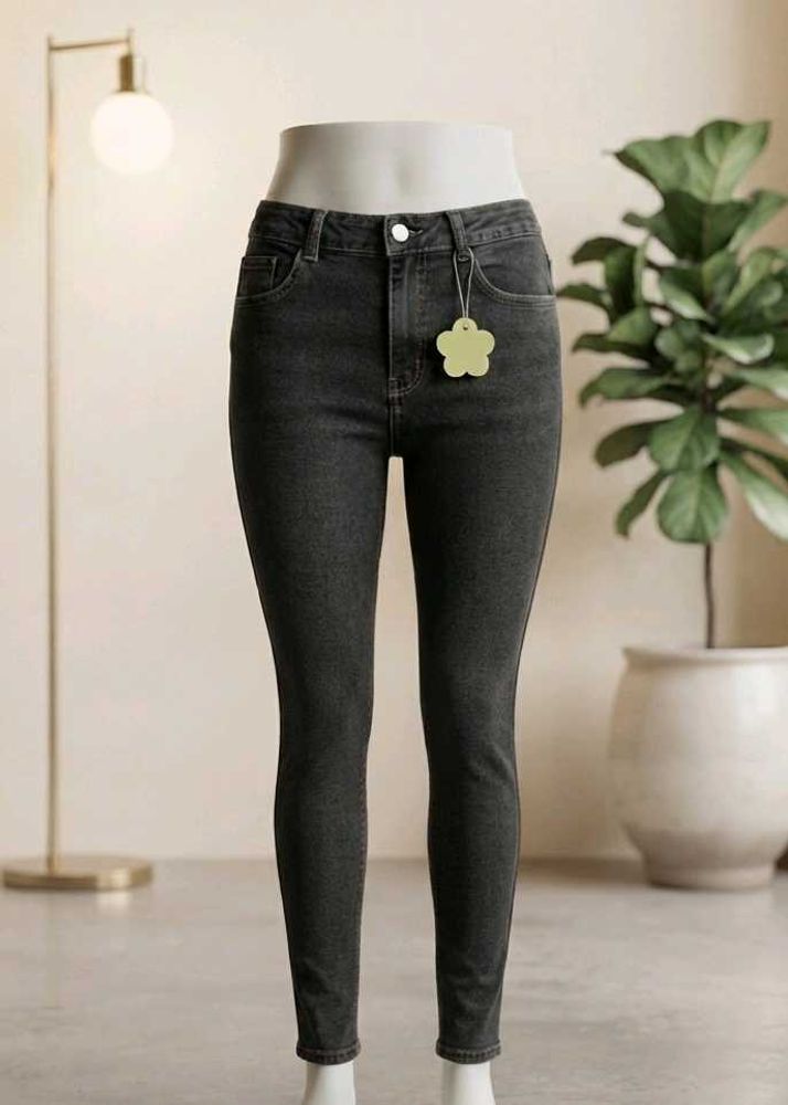 Vintage Washed Grey(charcoal) Denim Jeans