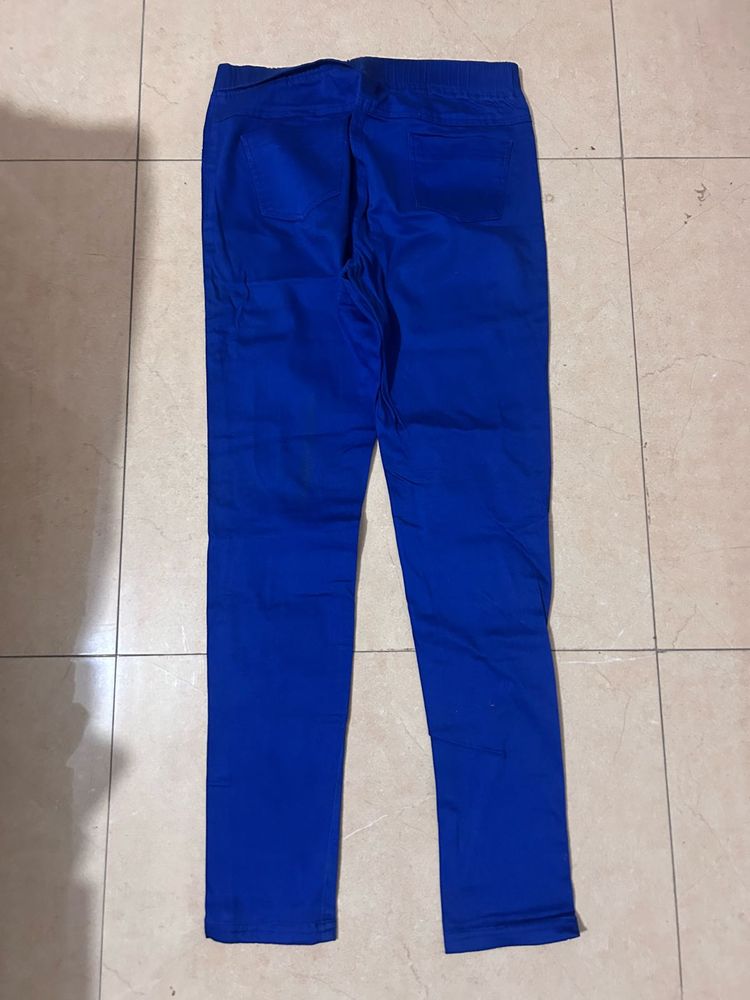 Royal Blue Skinny Fit jeggings