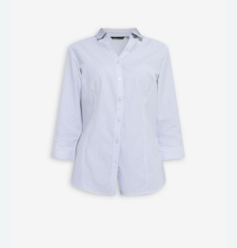 Cinched waist Button-Down Shirt - westside