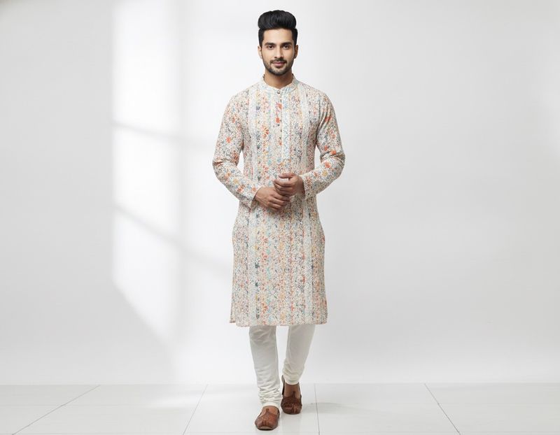 Embroidered Kurta with Sequins