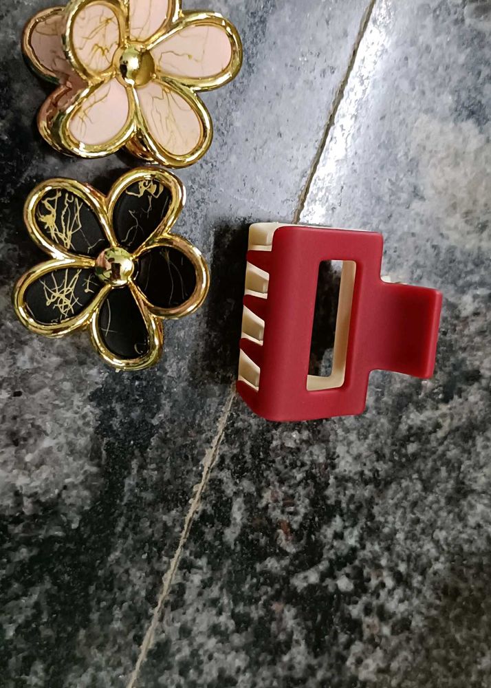 Cute Flower Hair Claw Clips