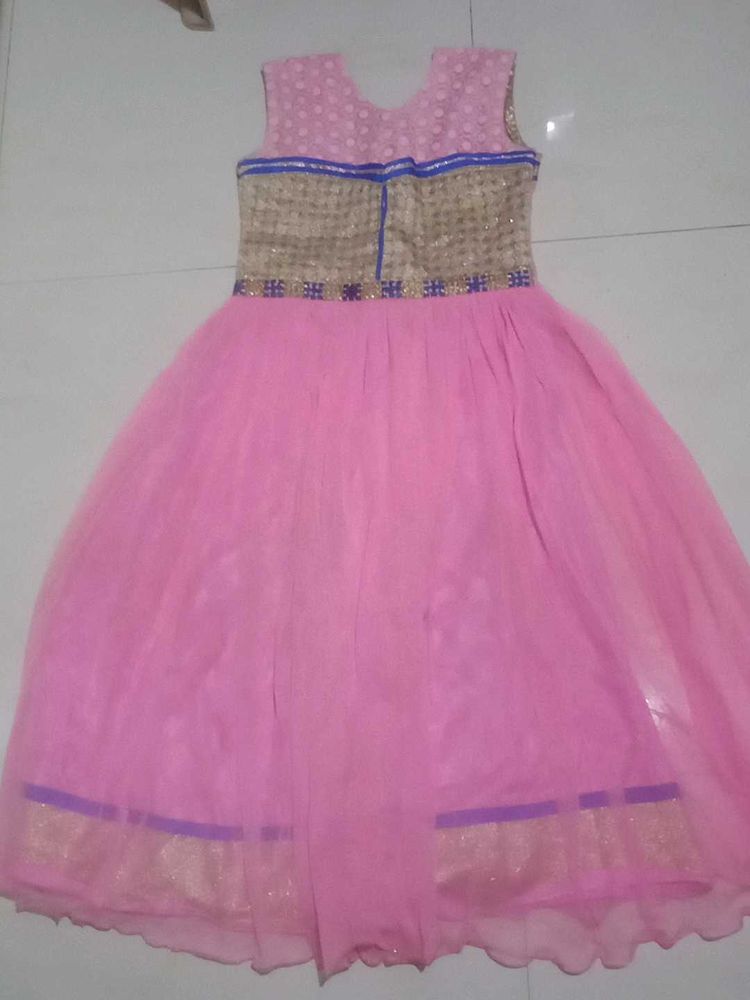 Beautiful Pink Ethnic Gown
