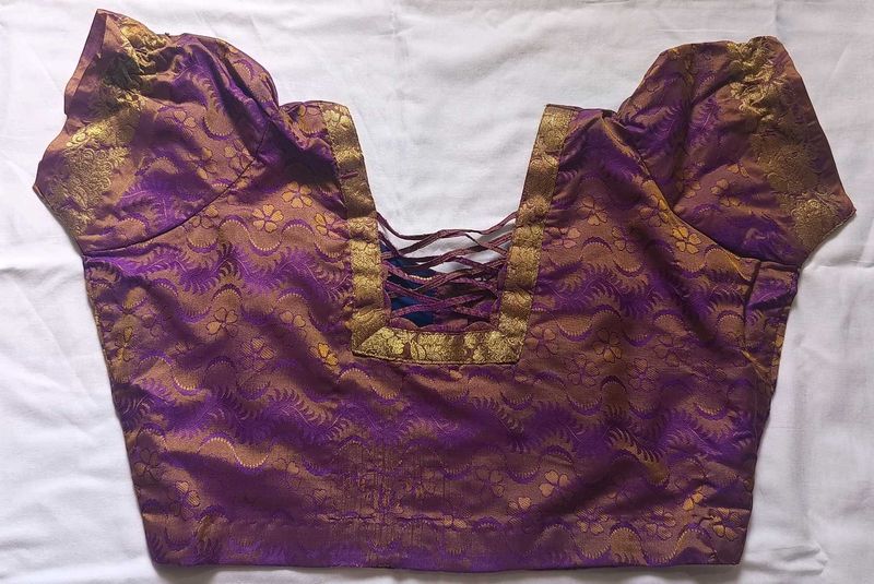 Beautiful Purple Silk Blouses..set of two