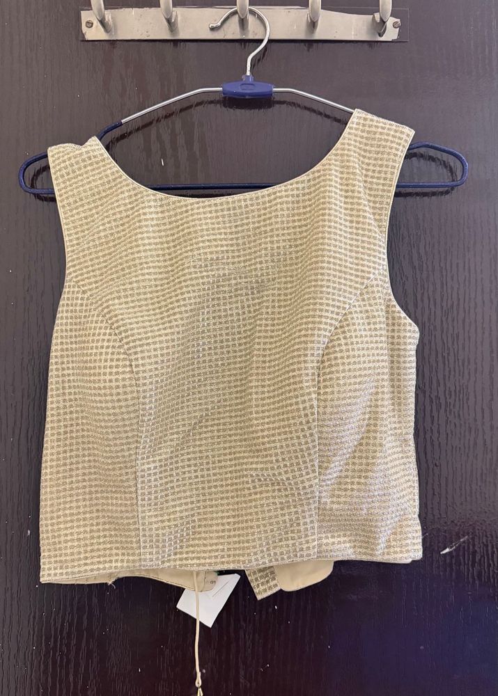 Elegant Embellished Sleeveless Blouse