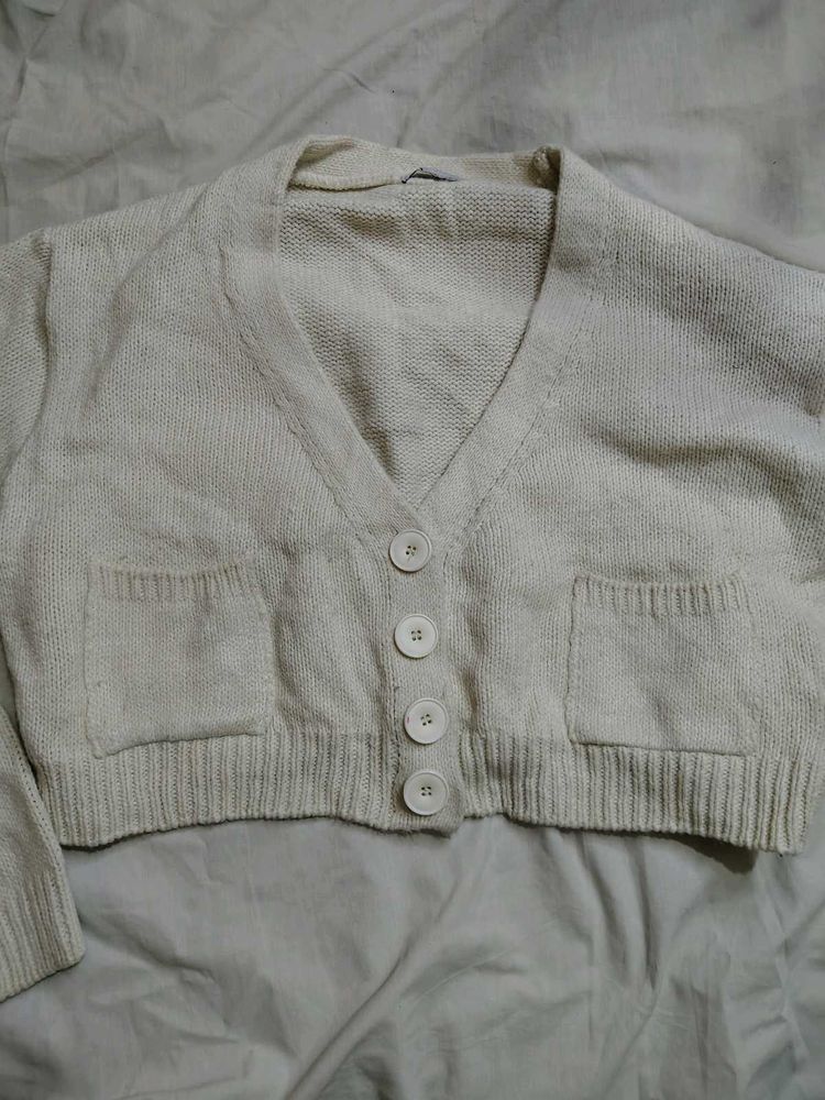 Cozy Cream Knit Cardigan