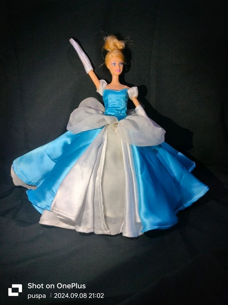 Cindrella Gown For Barbie Doll