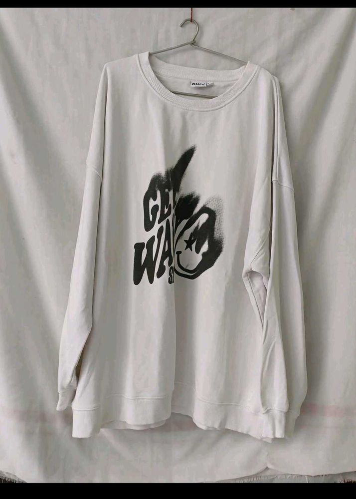 Oversized Graphic Print Sweatshirt