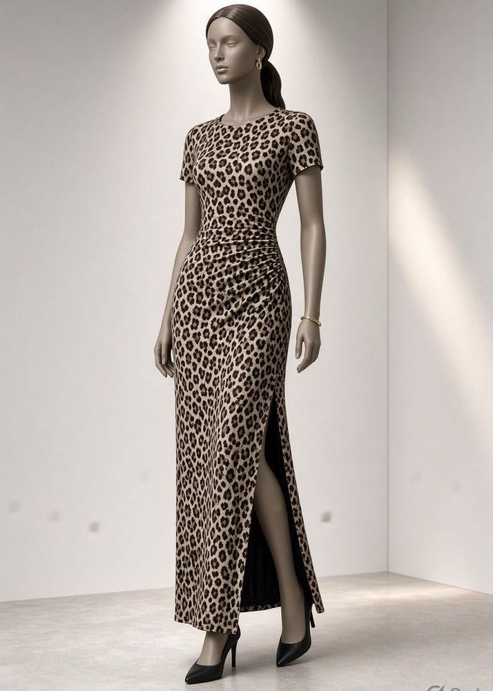 Leopard Print Maxi Dress