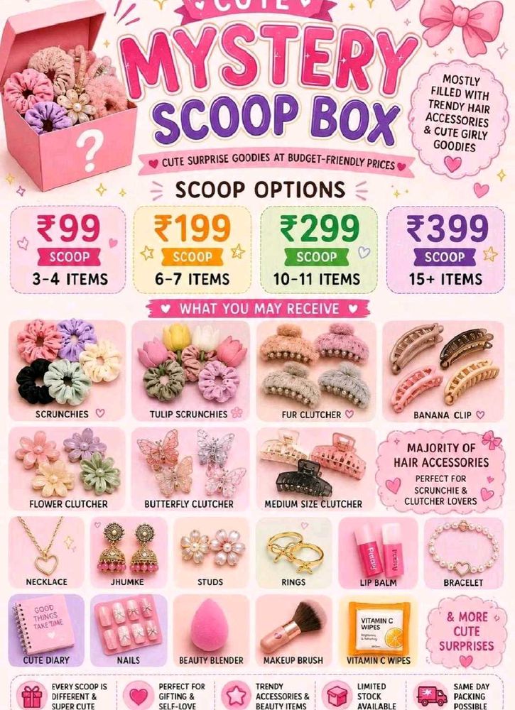 🎀✨ MYSTERY SCOOP BOX ✨🎀