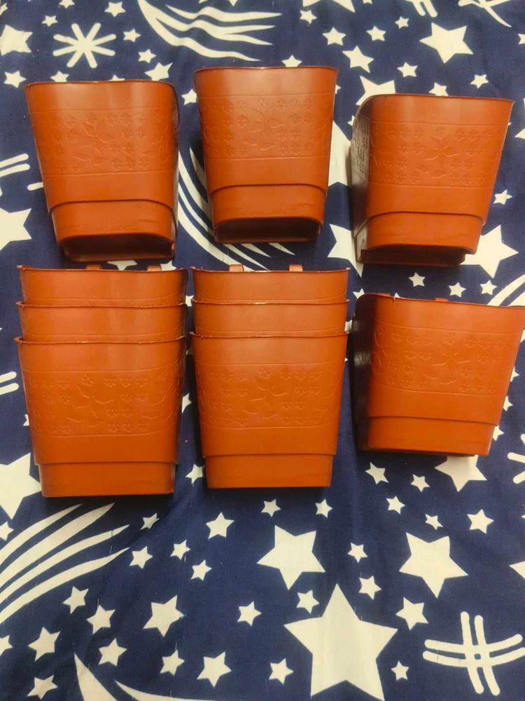 Plant Pots - Set of 10 For Vertical Garden