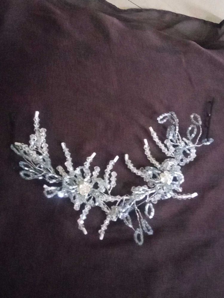 Sparkling Beaded Hair Clip