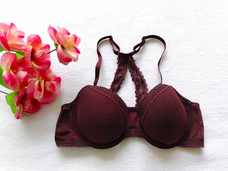 Maroon Lace Back inner