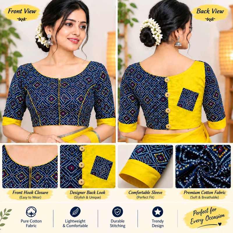 Stylish Bandhani Print Blouse