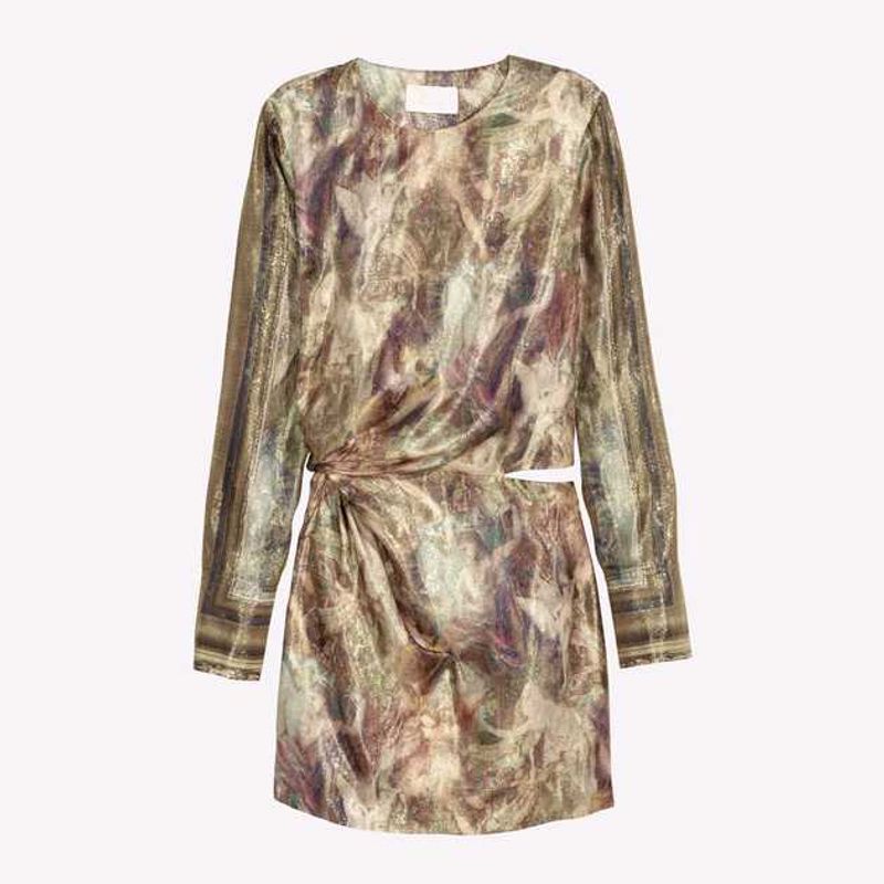 Unique Print Mini Dress