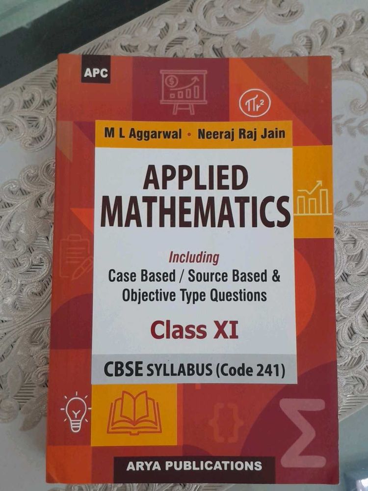 ML Aggarwal Applied Maths Class XI Book