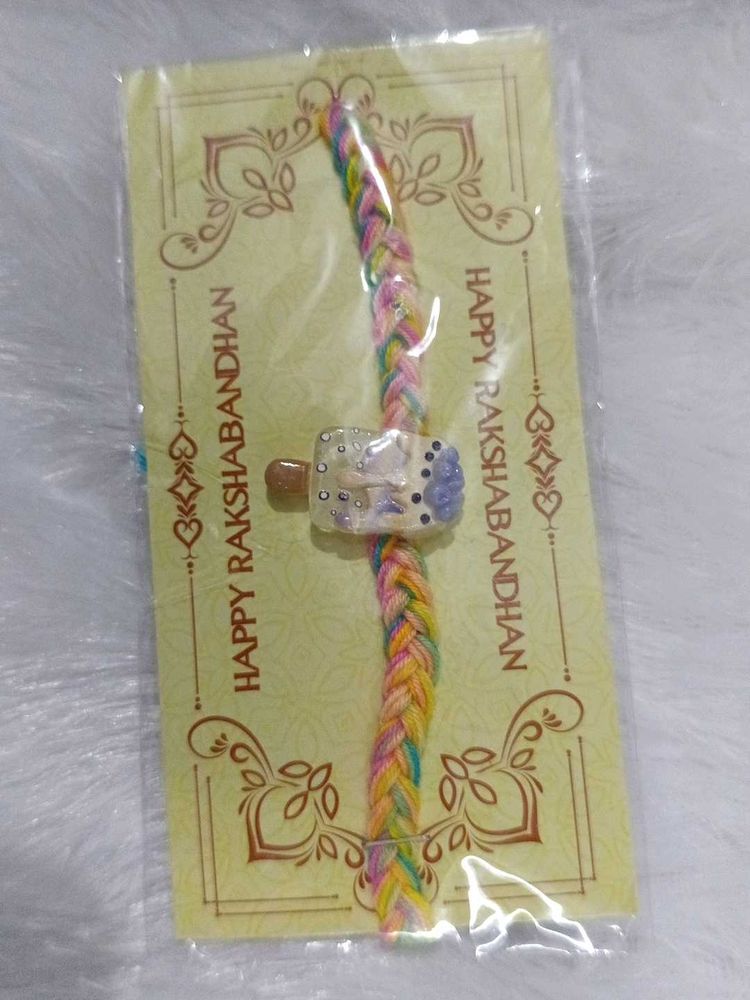 Colorful Braided Rakhi Bracelet