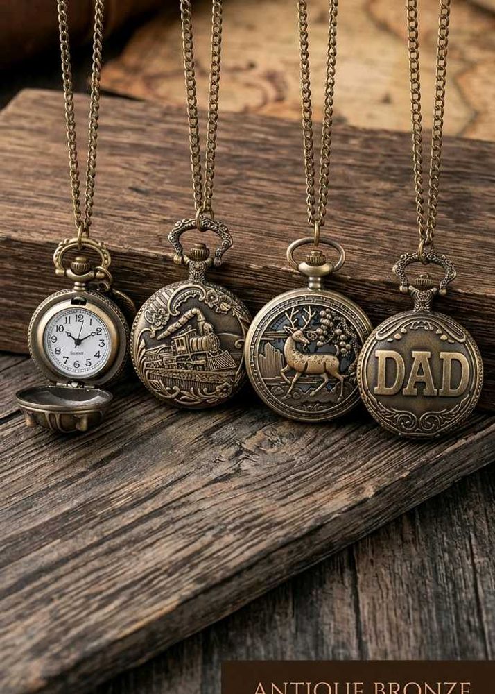 Vintage Pocket Watch Necklace Collection