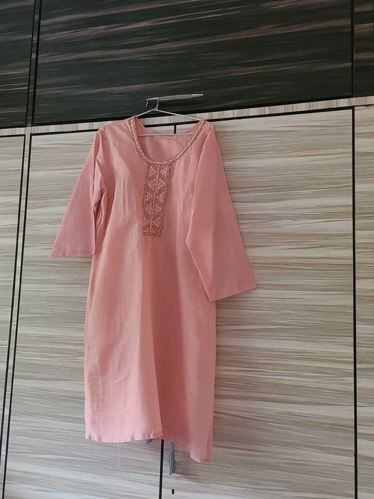 Chanderi Silk Zardosi Kurti