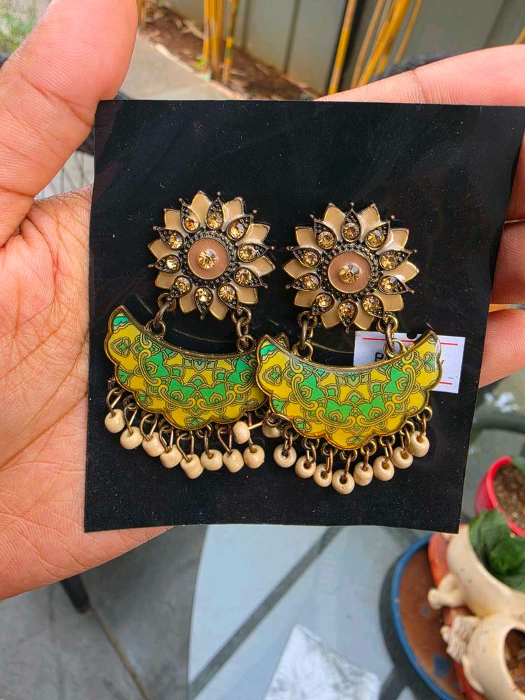 Boho Ethnic Jhumka Earrings