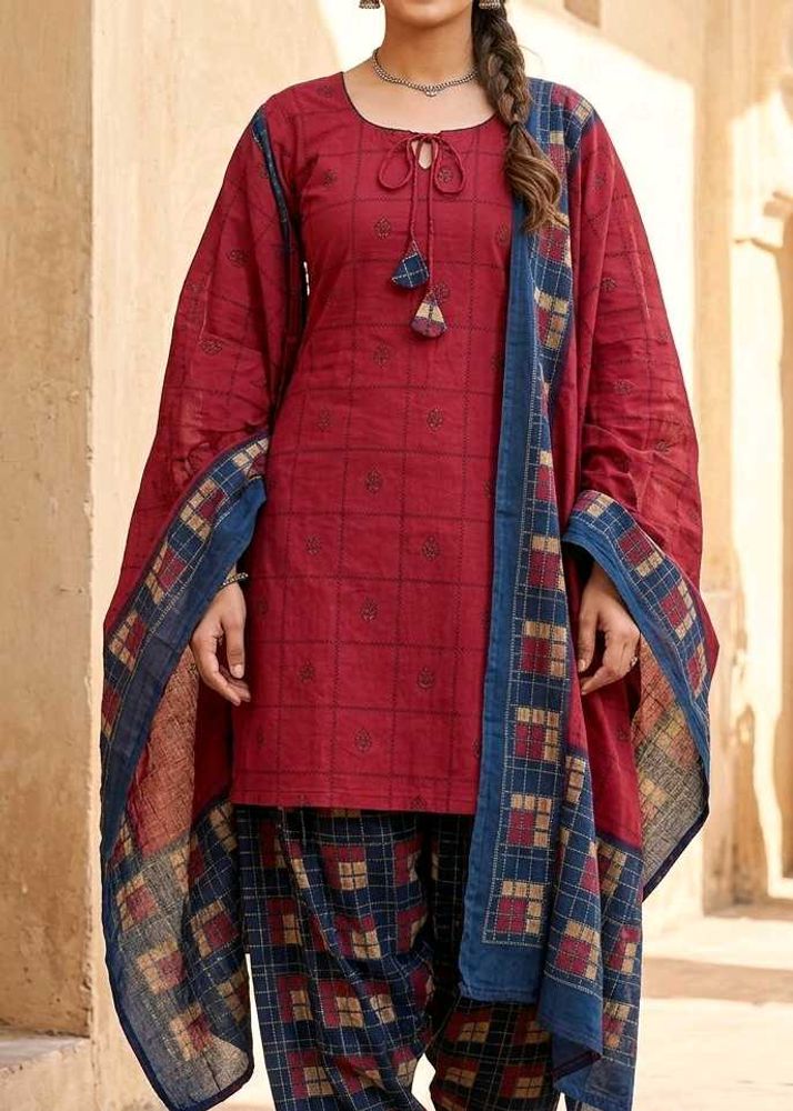 pure cotton Kurta full patiyala with Dupatta