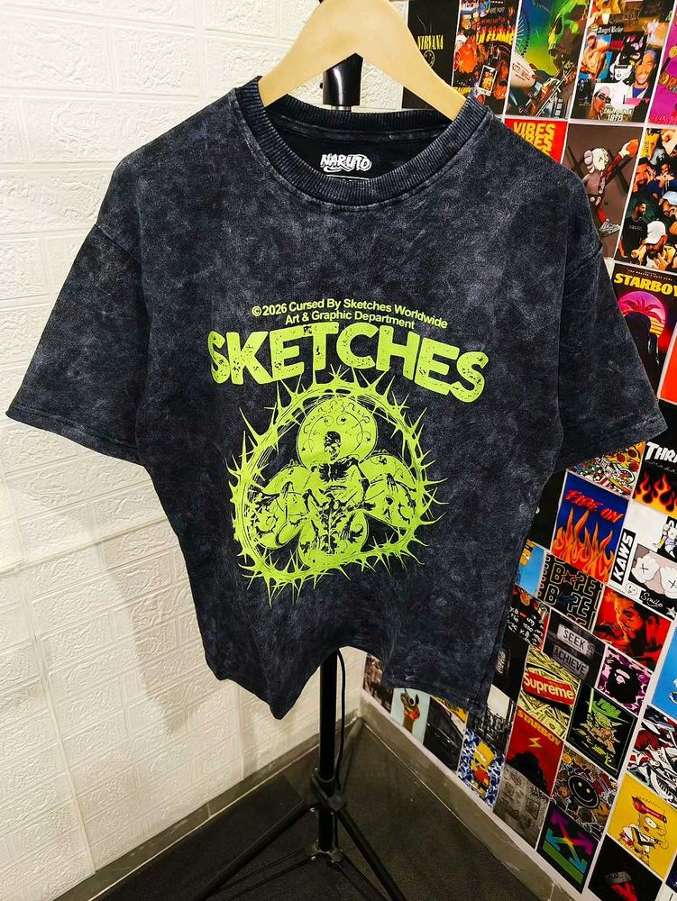 MONTEQUINTO ACID WASH PRINTED OVERSIZE TEE 🔥🔥