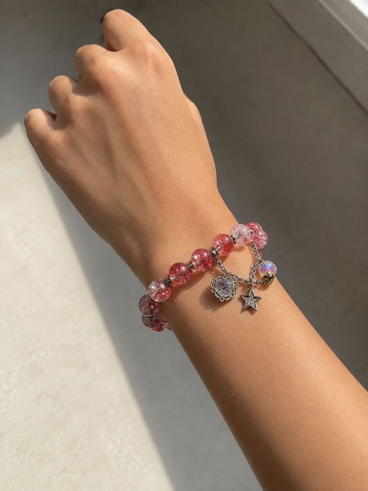 Charming Beaded Bracelet with Charms