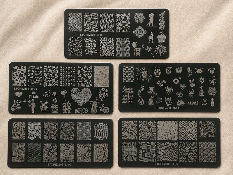 Nail Art Stamping Plates Set
