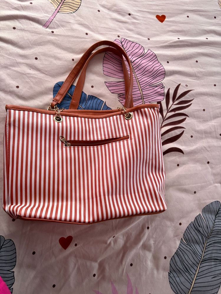 Chic Striped Tote Bag