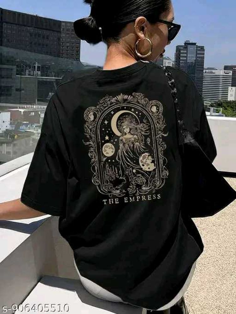 Unique Graphic Print Oversized T-Shirt