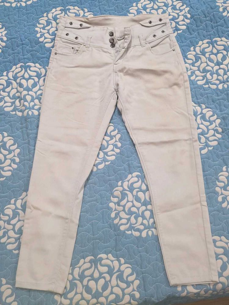 High-Waisted Button-Fly Jeans