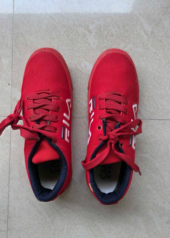 Red Fila Sneakers