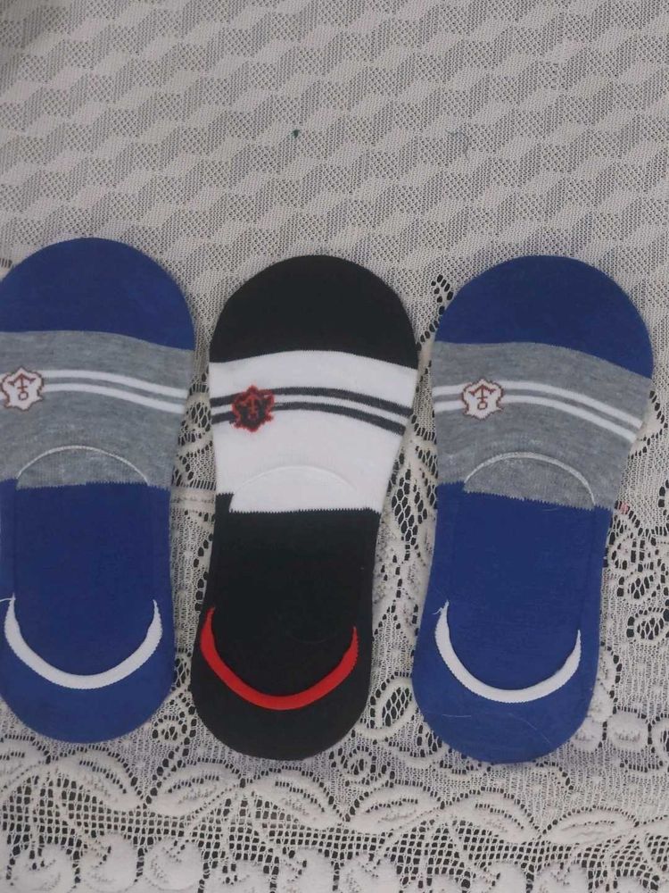 Comfortable No-Show Socks (Set of 3)
