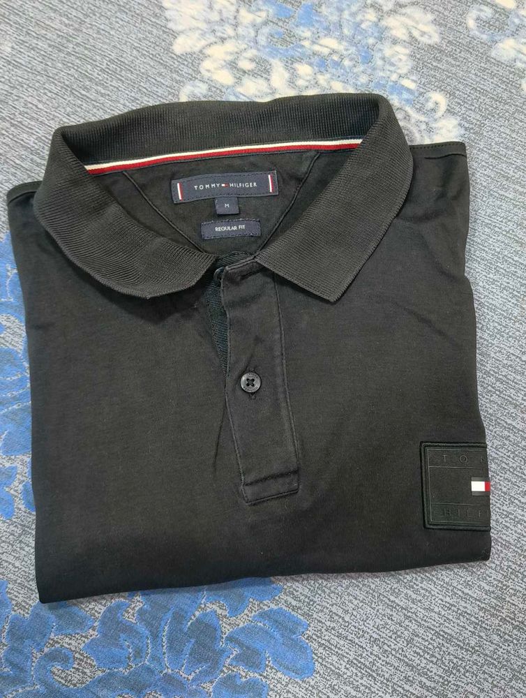 Tommy Hilfiger Men's Black Polo Shirt