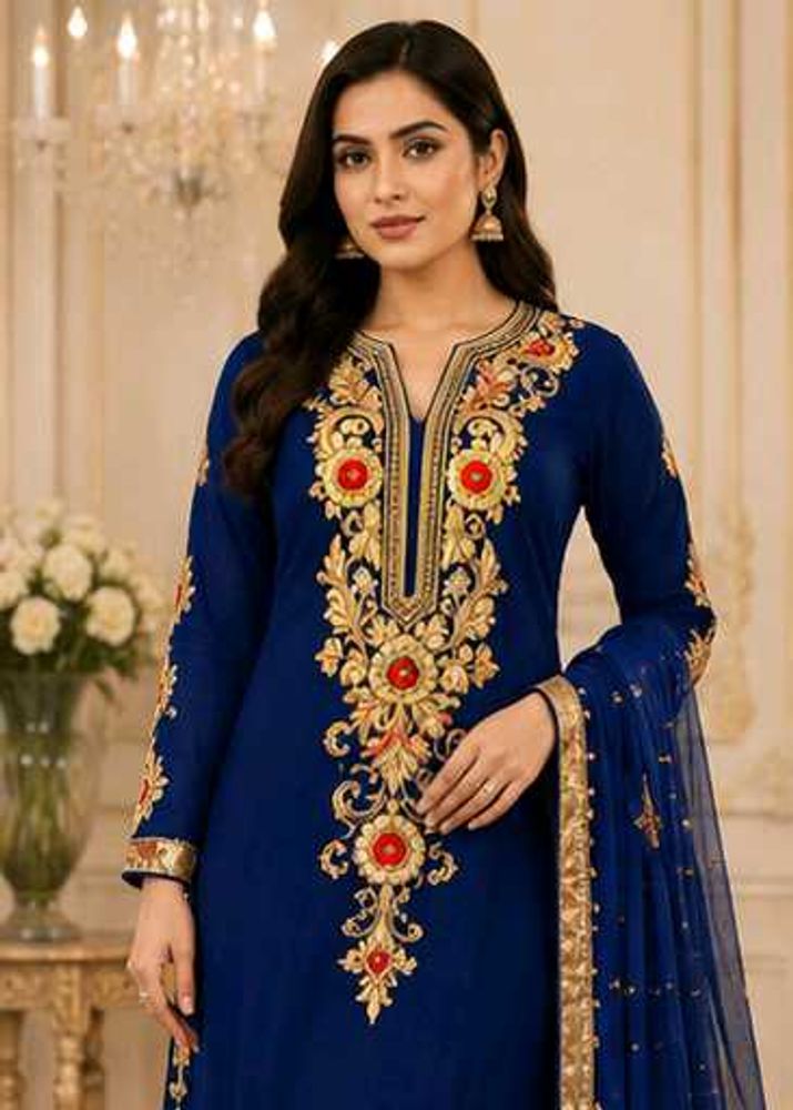 Royal Blue handwork