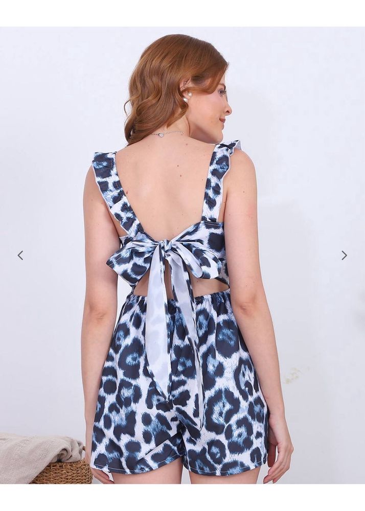 New 🏷️SHEIN ruffle seam animal playsuit