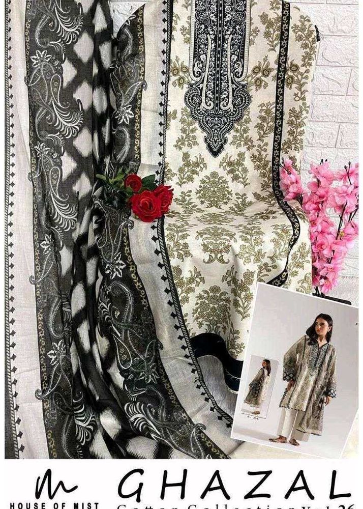 Ghazal 26  3 pc cottons suit.