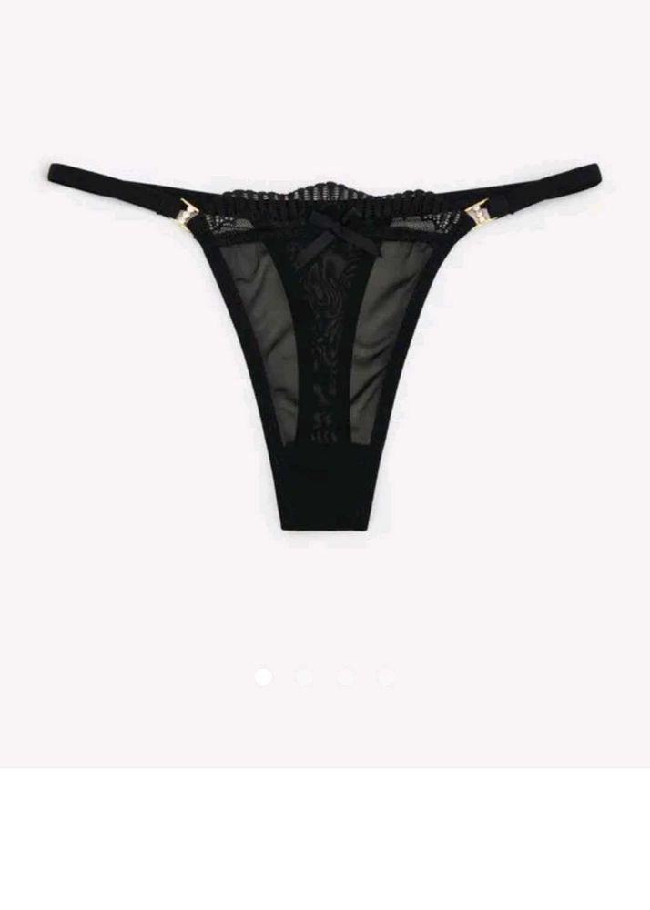 Sexy Black Lace Thong Panty