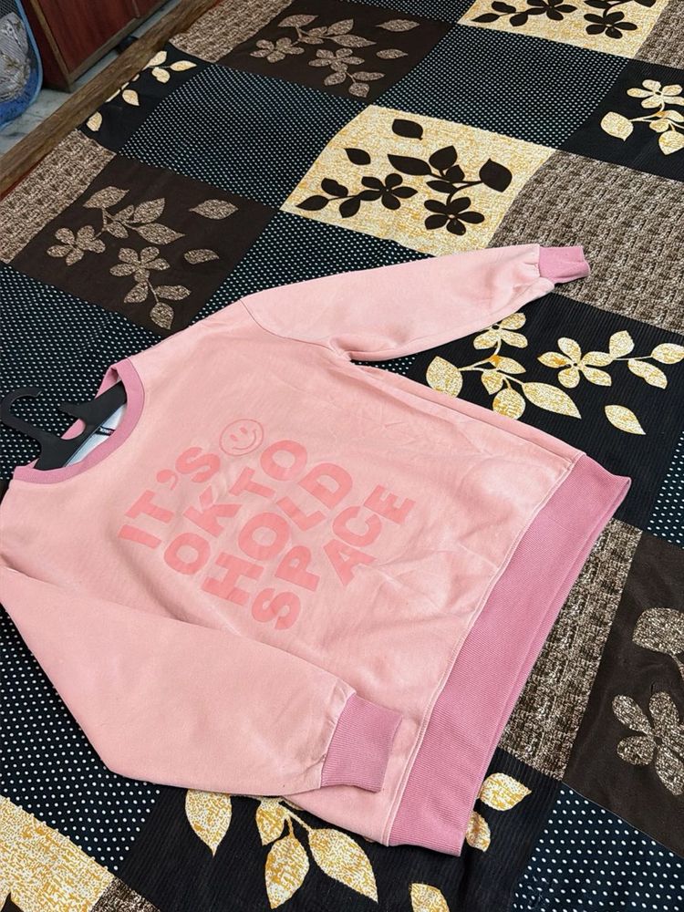 Cute Pink Graphic Sweatshirt