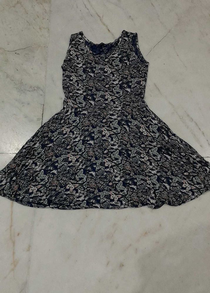 Printed Sleeveless Mini Dress