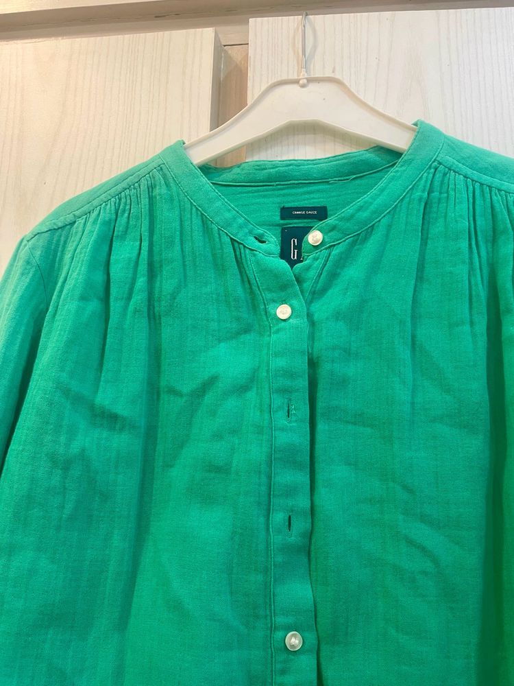GAP Green Button-Up Shirt