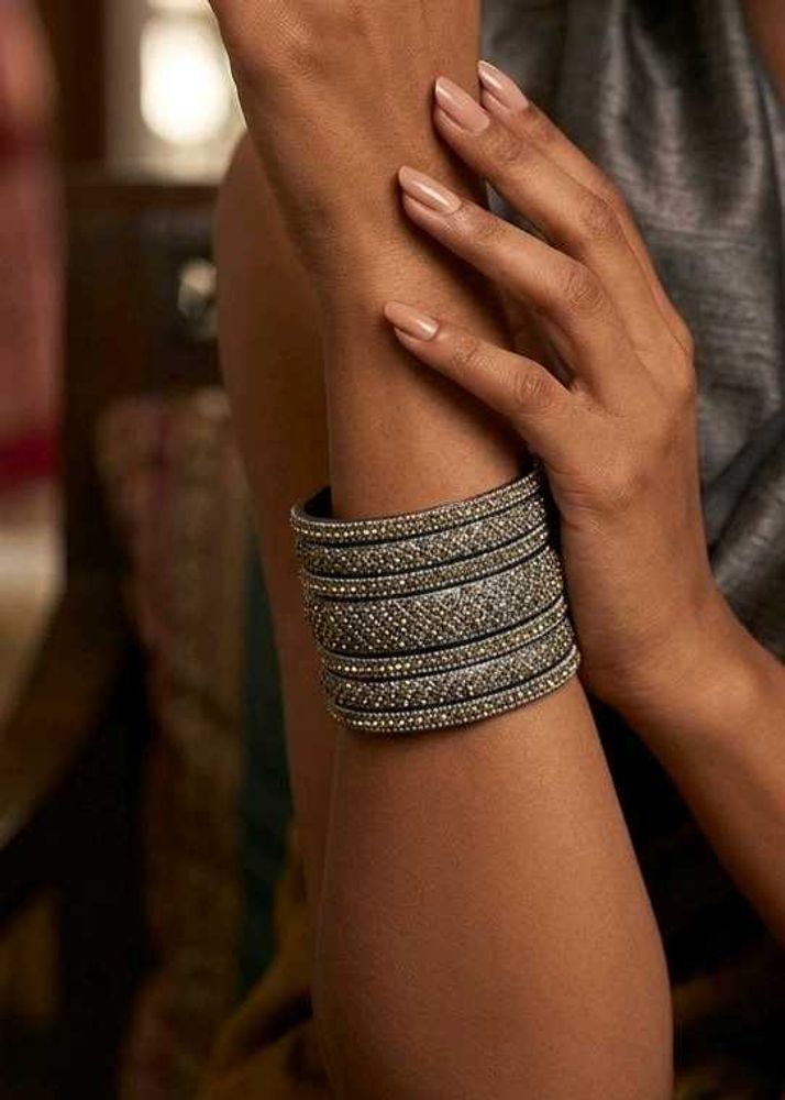 Sparkling Rhinestone Cuff Bracelet