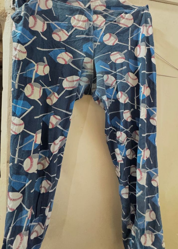 Baseball Print Leggings