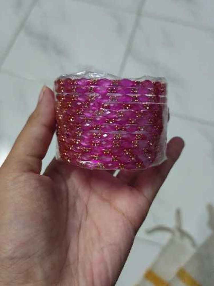 Beautiful Set of Pink Bangles(12)